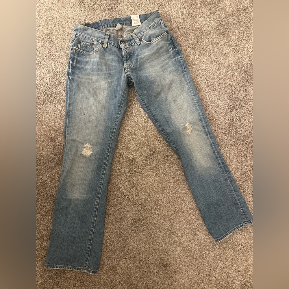 Lucky Brand straight leg crop pants. Size 2/26